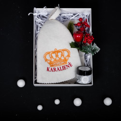 Dárková sada v dárkové krabičce LIGHT KINGS. Čepice a mentolové krystaly 