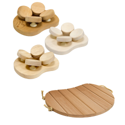 Saunové opěrky hlavy, sedátka