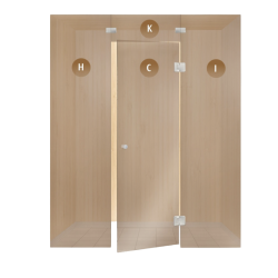 Skleněné saunové vitríny