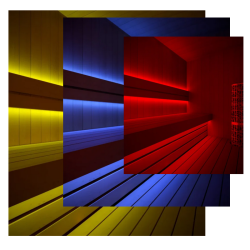 Saunové LED pásky, RGB
