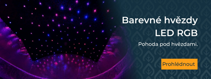 Barevné hvězdy LED RGB