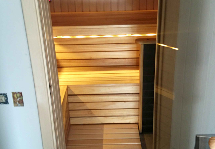 Sauna s aroma a dávkováním vody