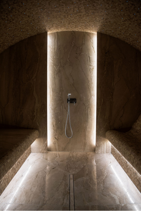 Vany v Kursevelu ve Francii - Parní lázně