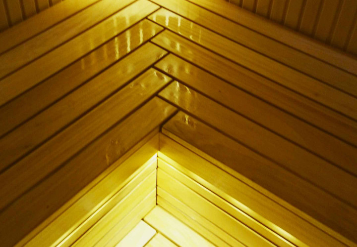 Sauna s dřevem Abachi