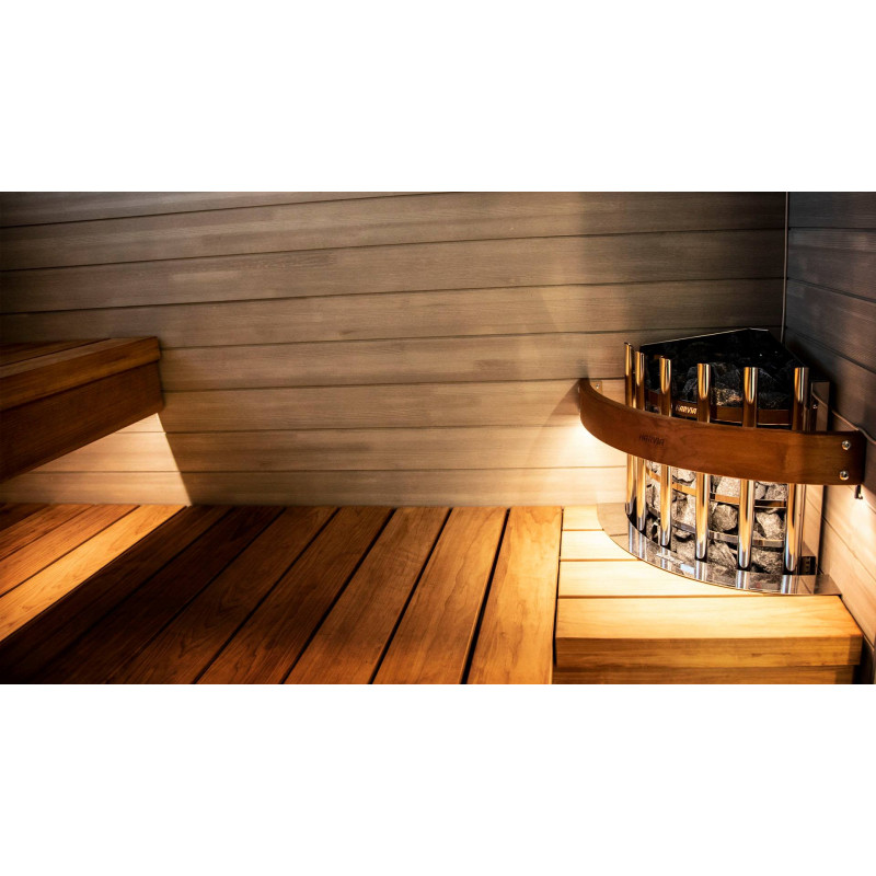 Bezpečnostní osvětlené zábradlí HTRC3L - pro rohový ohřívač HARVIA Glow