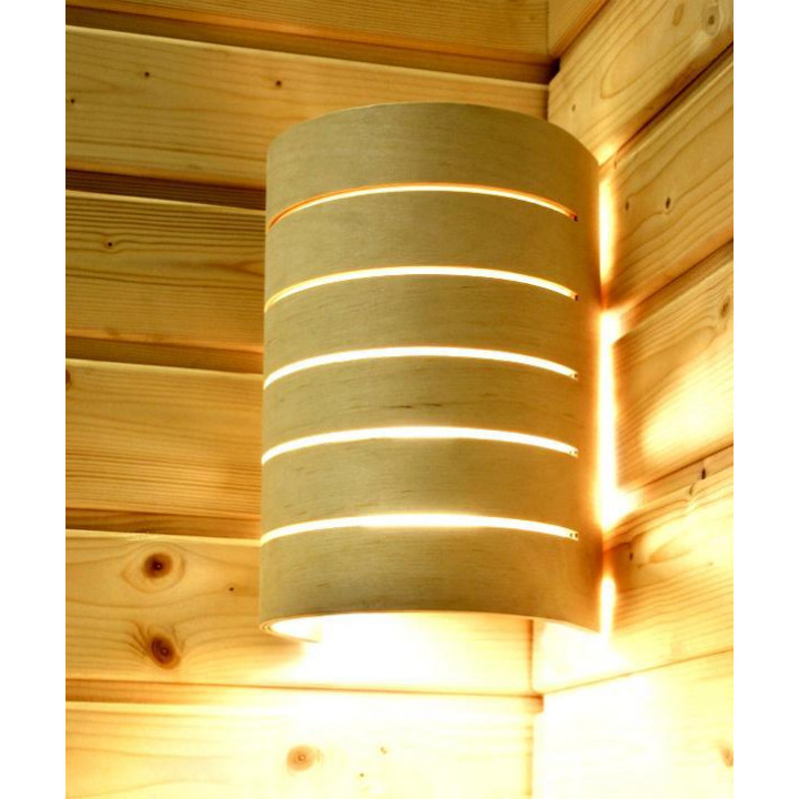 Saunová lampa Raita, RK, E27/40W, bříza