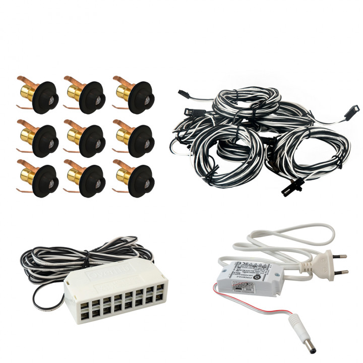 Osvětlení do sauny Led Lite 9, černé