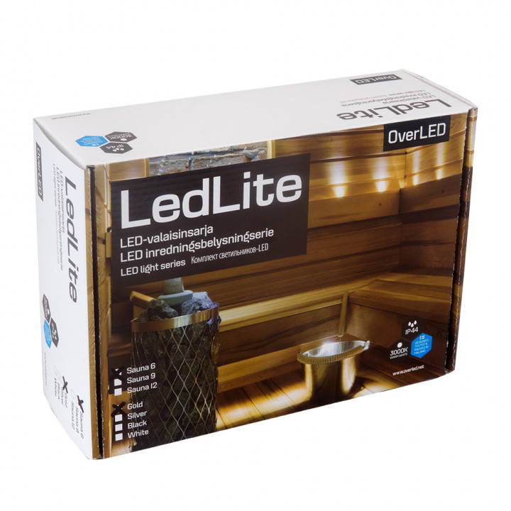 Osvětlení do sauny Led Lite 9, černé