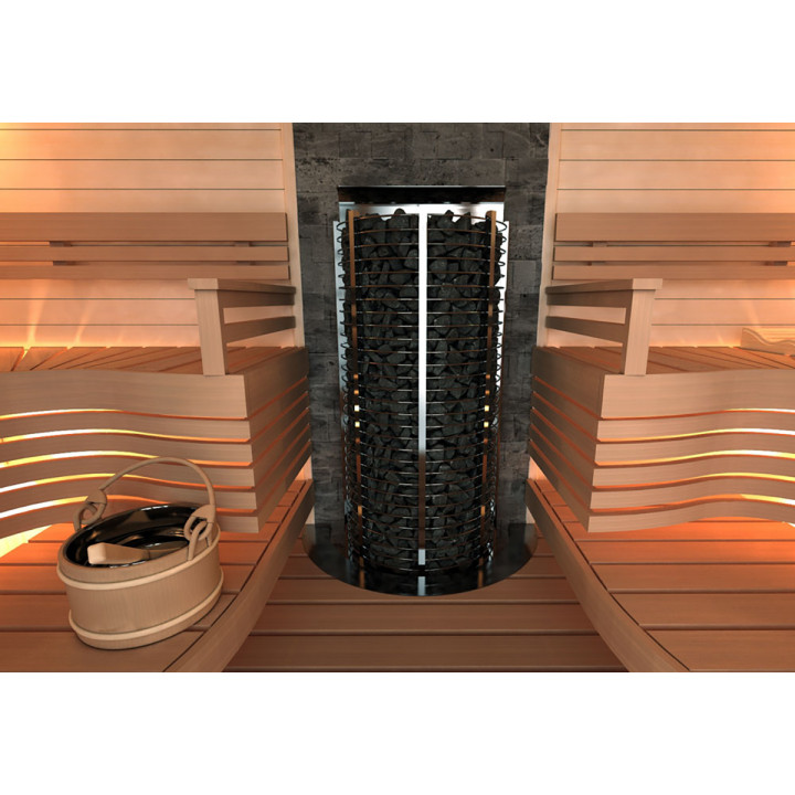 Elektrická saunová kamna – SAWOTEC Tower Wall, bez řídicí jednotky 6 kW