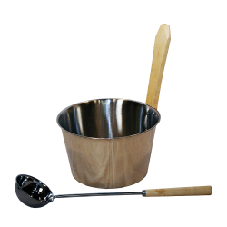 SAUNIA nerez set 4l  SAUNIA nerez set 4l