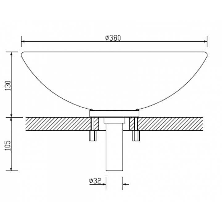 CARIITTI světlá mísa, průměr 380 mm