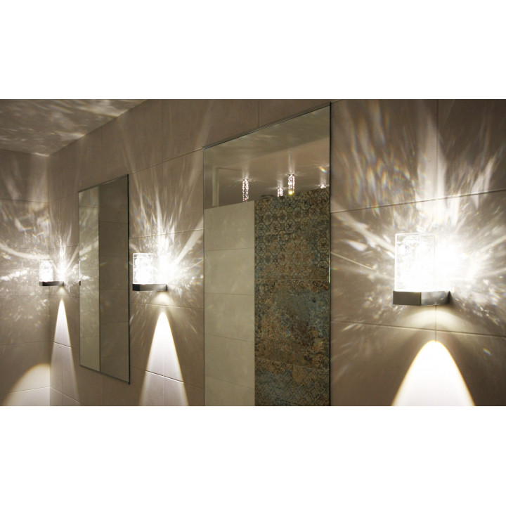 CARIITTI Toive LED čiré světlo s krystaly