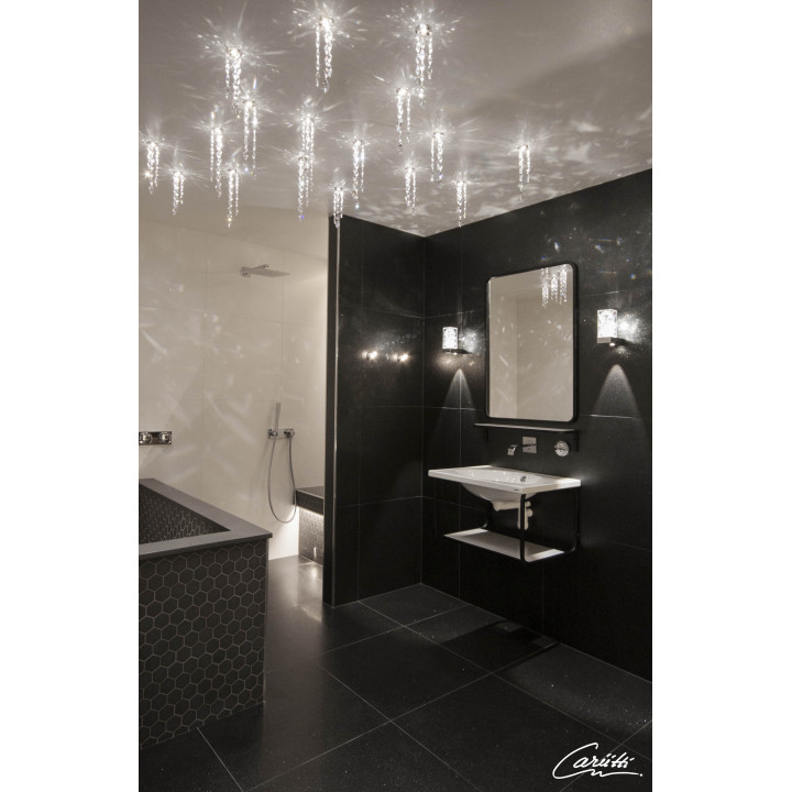 CARIITTI Toive LED čiré světlo s krystaly