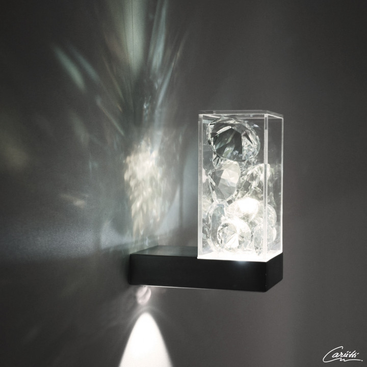 CARIITTI Toive LED čiré světlo s krystaly