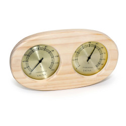 Teploměr-vlhkoměr SAUFLEX, horizontální, oválný 