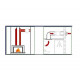 Ventilátor do sauny VOK-T 150°C, 120/Ø100mm