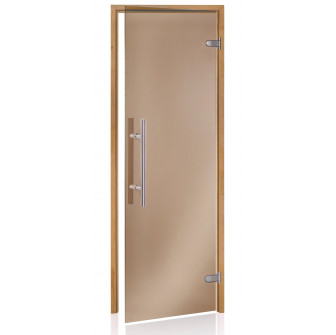 Skleněné dveře do sauny AD PREMIUM LIGHT, Thermo osika