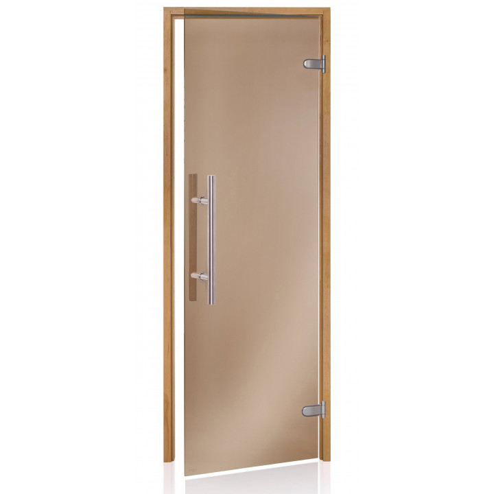 Skleněné dveře do sauny AD PREMIUM LIGHT, Thermo osika
