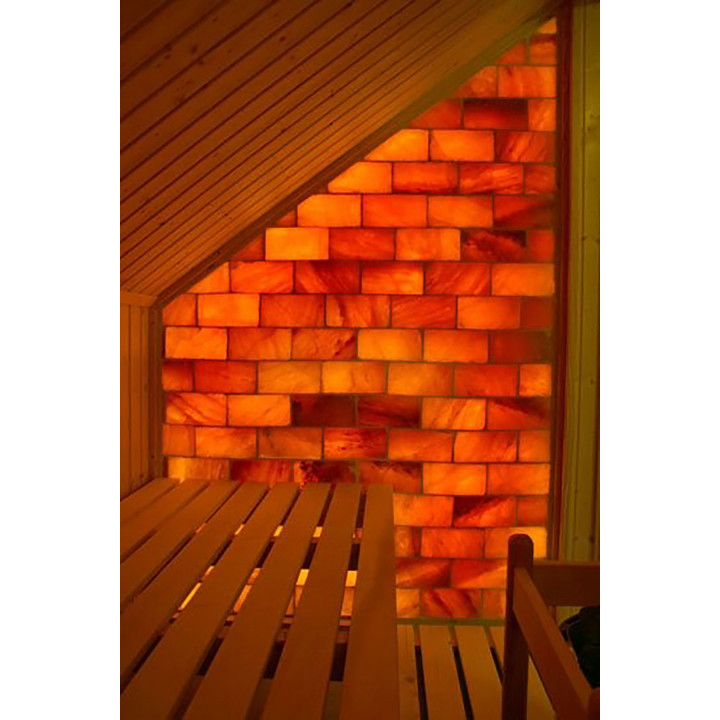 Leštěné himálajské solné cihly se zářezem 200x100x25mm