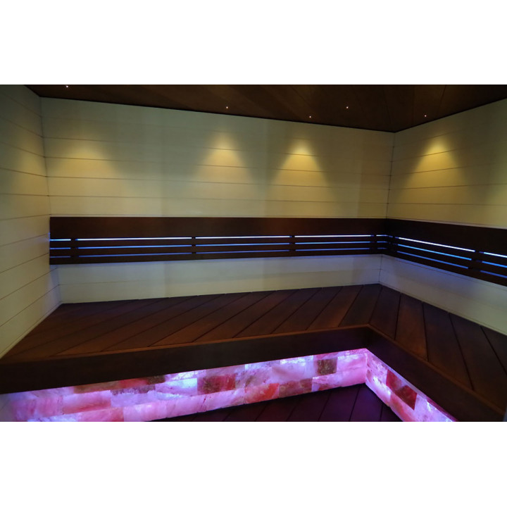 Leštěné himálajské solné cihly se zářezem 200x100x25mm