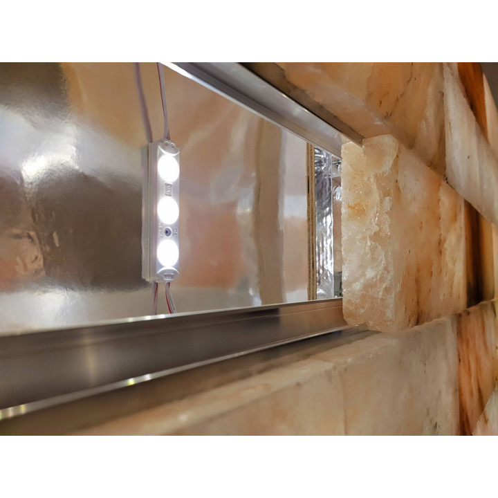 Leštěné himálajské solné cihly se zářezem 200x100x25mm
