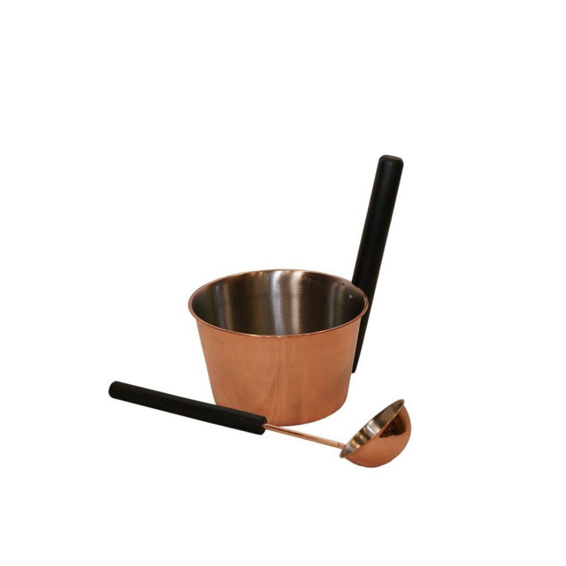 SAUNIA nerezová sada 4 l, černá rukojeť