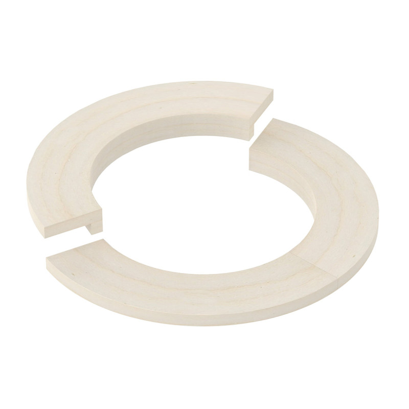 Zapuštěná příruba - pro kulatý ohřívač SAWOTEC Tower, dřevěný