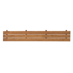 Spodní prvek saunové lavice, tepelně upravená borovice 