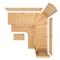 Modulární saunová lavice PREMIUM, olše - 2