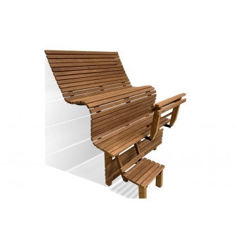 Modulární saunová lavice ERGONOMIC, Thermo osika