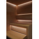 CARIITTI Sauna Linear Glass - kování z optických vláken