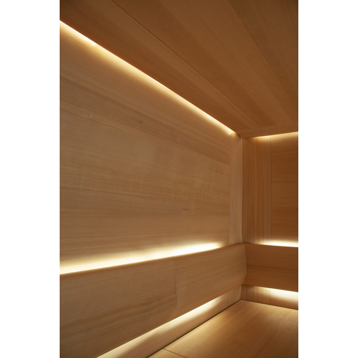 CARIITTI Sauna Linear Glass - kování z optických vláken