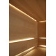 CARIITTI Sauna Linear Glass - kování z optických vláken