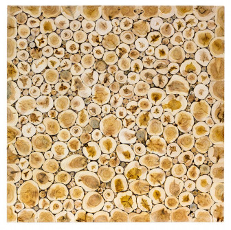 Tenký panel z jalovcového dřeva, 500 × 500 mm