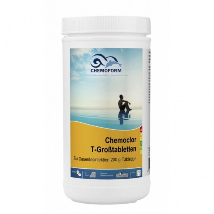 Pomalu rozpustný chlór CHEMOCLOR T-tablety 200 g, 1 kg