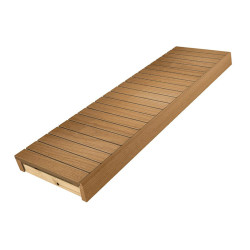 Saunová lavice, termo osika, 400x1600-2400 mm 