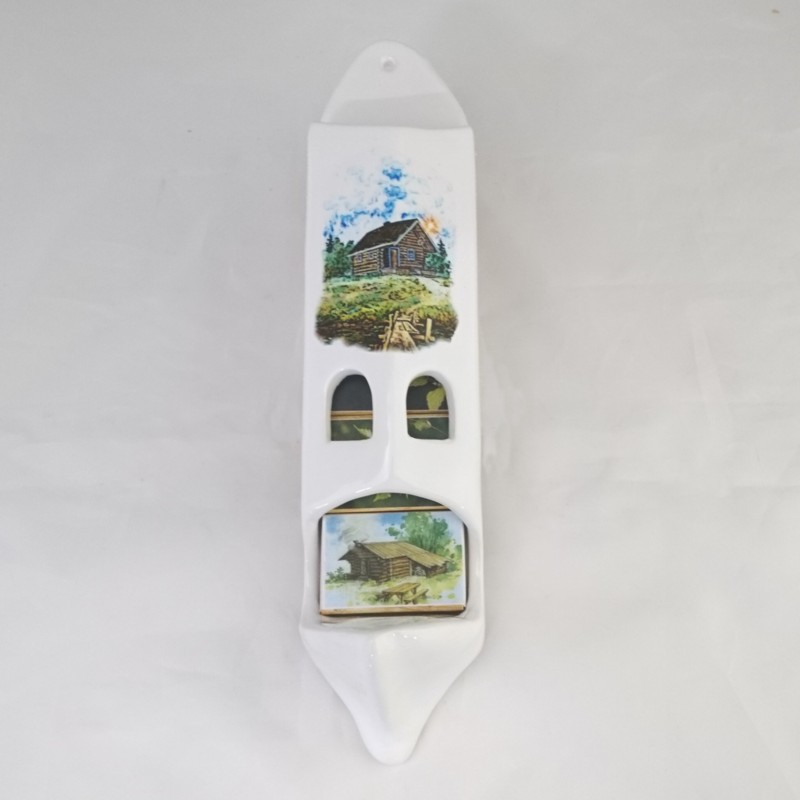 Keramický držák krabičky na zápalky s 5 krabičkami