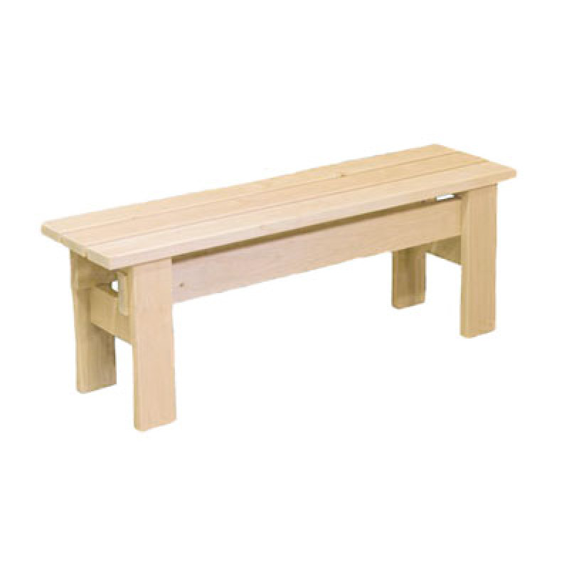 Saunová lavice, osika, L