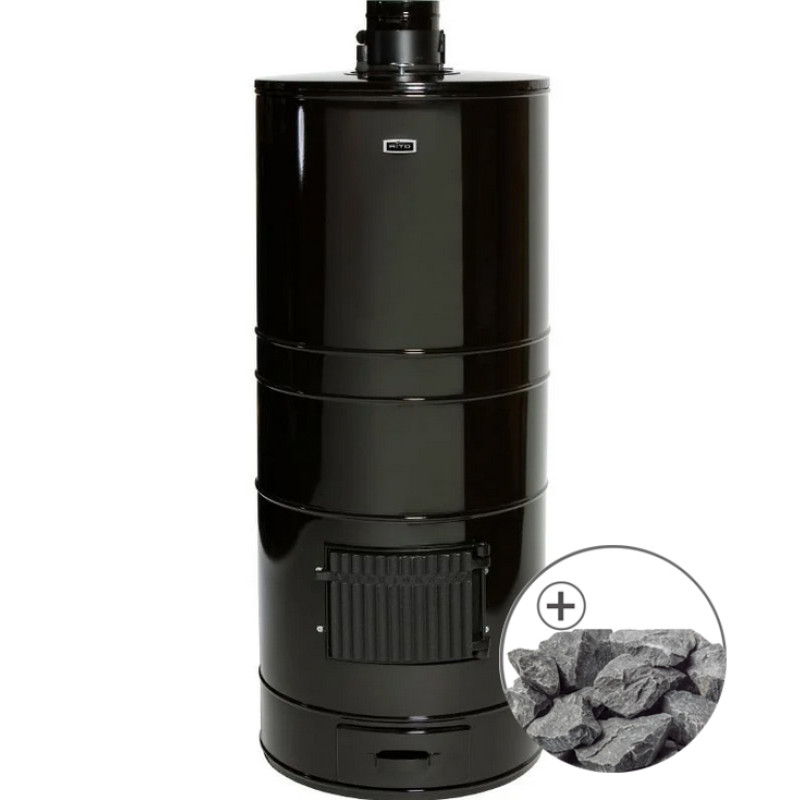 Saunová kamna na dřevo - AITO AK-57K, včetně tradičních kamenů