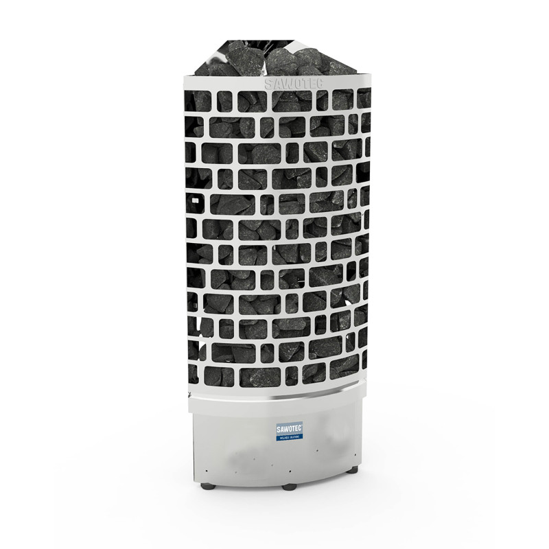 Elektrická saunová kamna – SAWOTEC Ari Corner 9 kW, bez řídicí jednotky