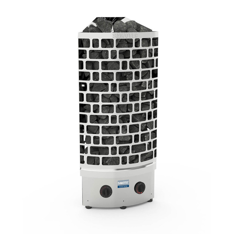 Elektrická saunová kamna – SAWOTEC Ari Corner, s řídicí jednotkou