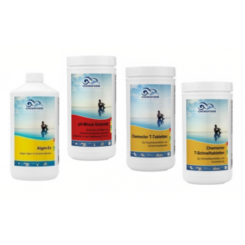 Chemická sada CHEMOFORM do bazénů s papírovým filtrem, malá