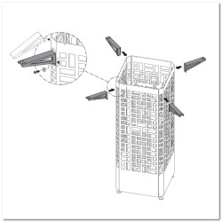 Montážní držáky pro kryt trouby EOS Edge 