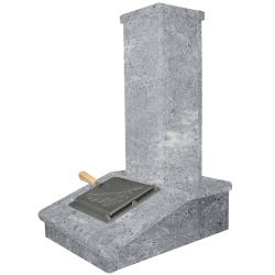 Kamenná povrchová úprava komínu, Mastek, 790 mm  Kamenná povrchová úprava komínu, Mastek, 790 mm