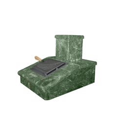 Kamenná úprava komínu, hadovitá, 290 mm  Kamenná úprava komínu, hadovitá, 290 mm