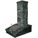 Kamenný komín, tmavý Serpentine, 790 mm - 0