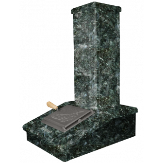 Kamenný komín, tmavý Serpentine, 790 mm