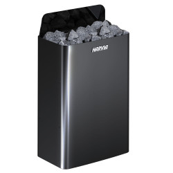 Elektrická saunová kamna - HARVIA The Wall Black Steel SW90E 9 kW 