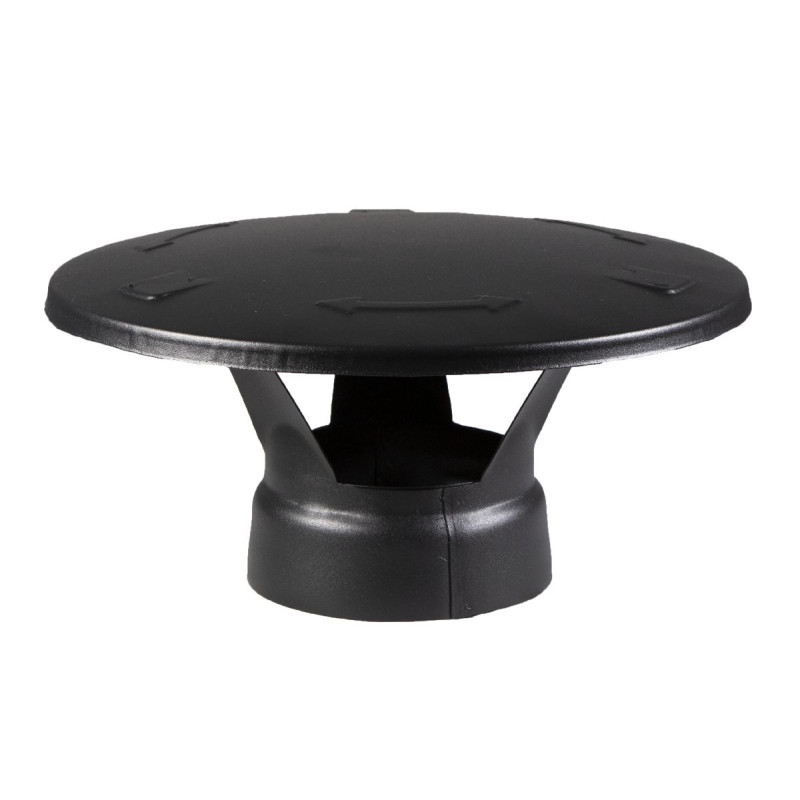 Náhradní díl pro topidla ocelový komín HARVIA - Krytka proti dešti, černá