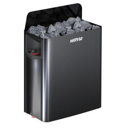 Elektrická saunová kamna - HARVIA The Wall Black Steel SW45 4,5 kW  Elektrická saunová kamna - HARVIA The Wall Black Steel SW45 4,5 kW